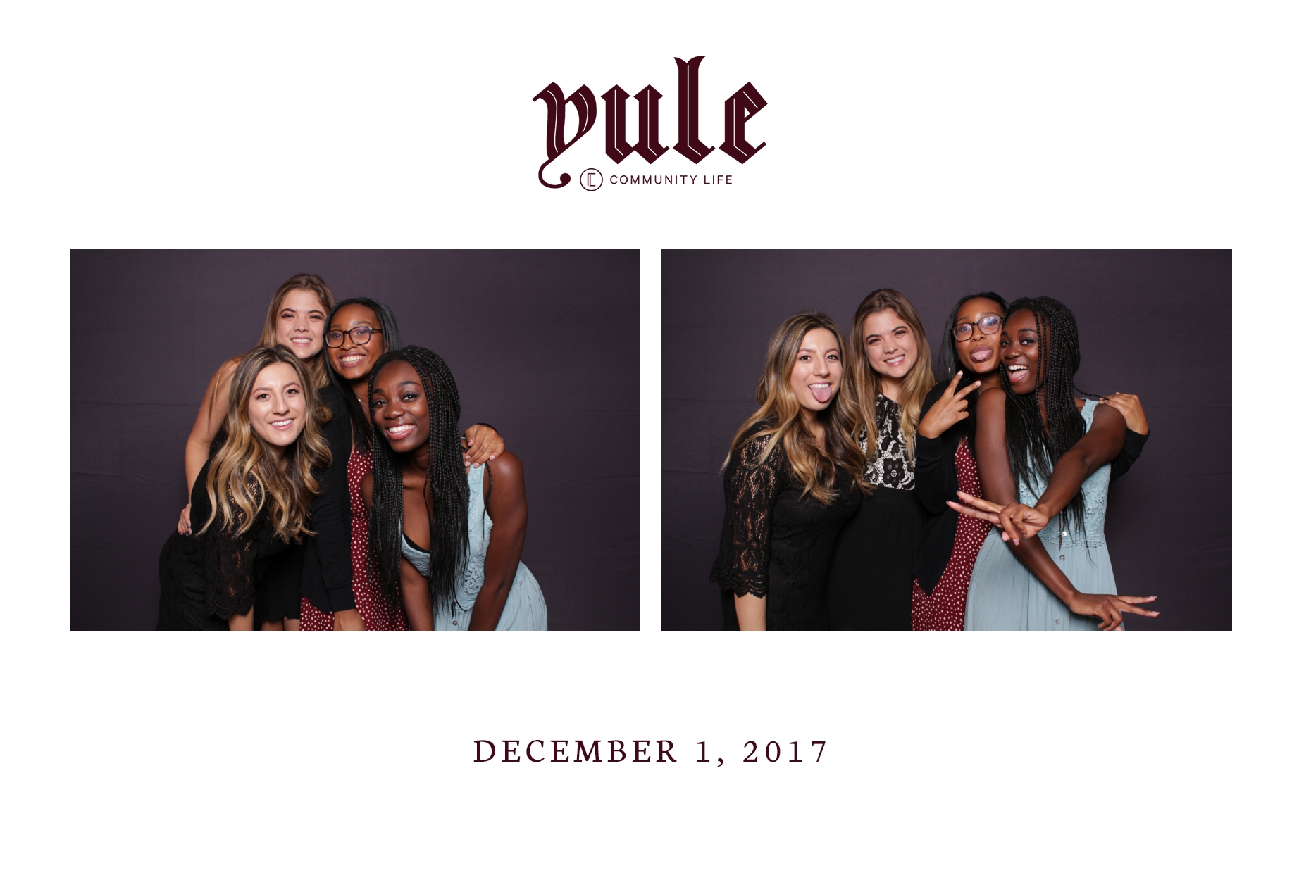 girls pose for cute picture in Fresno photo booth
