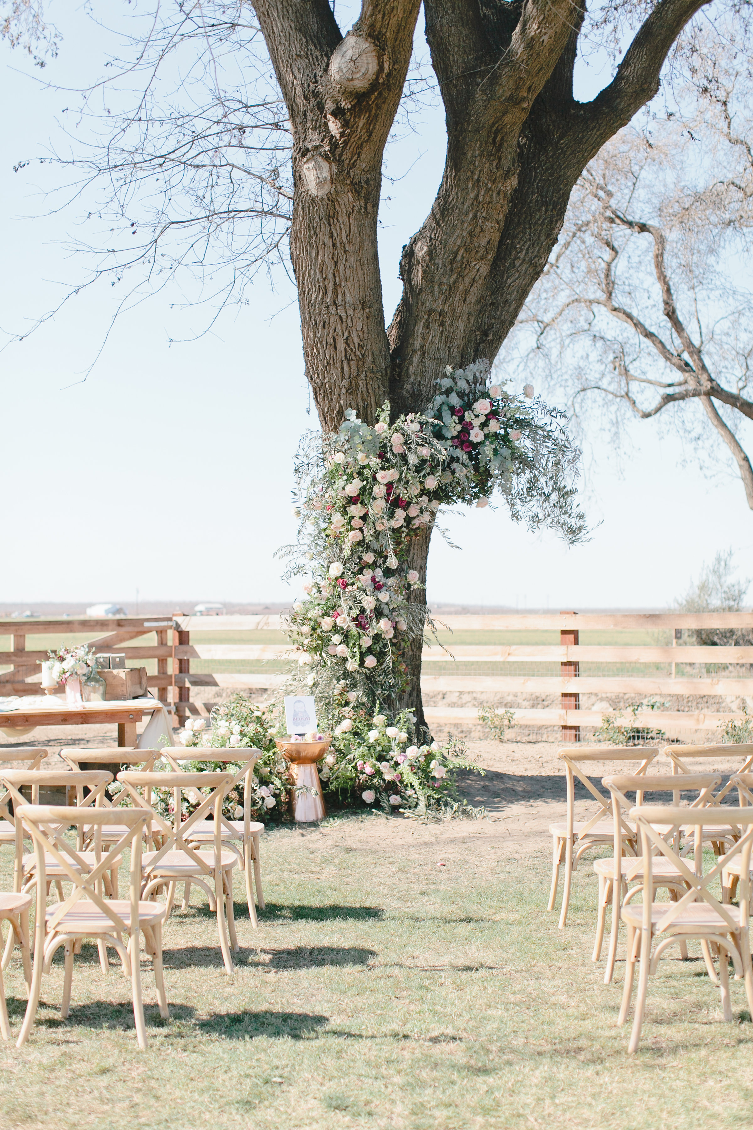 beautiful flower arch at Westwood barns