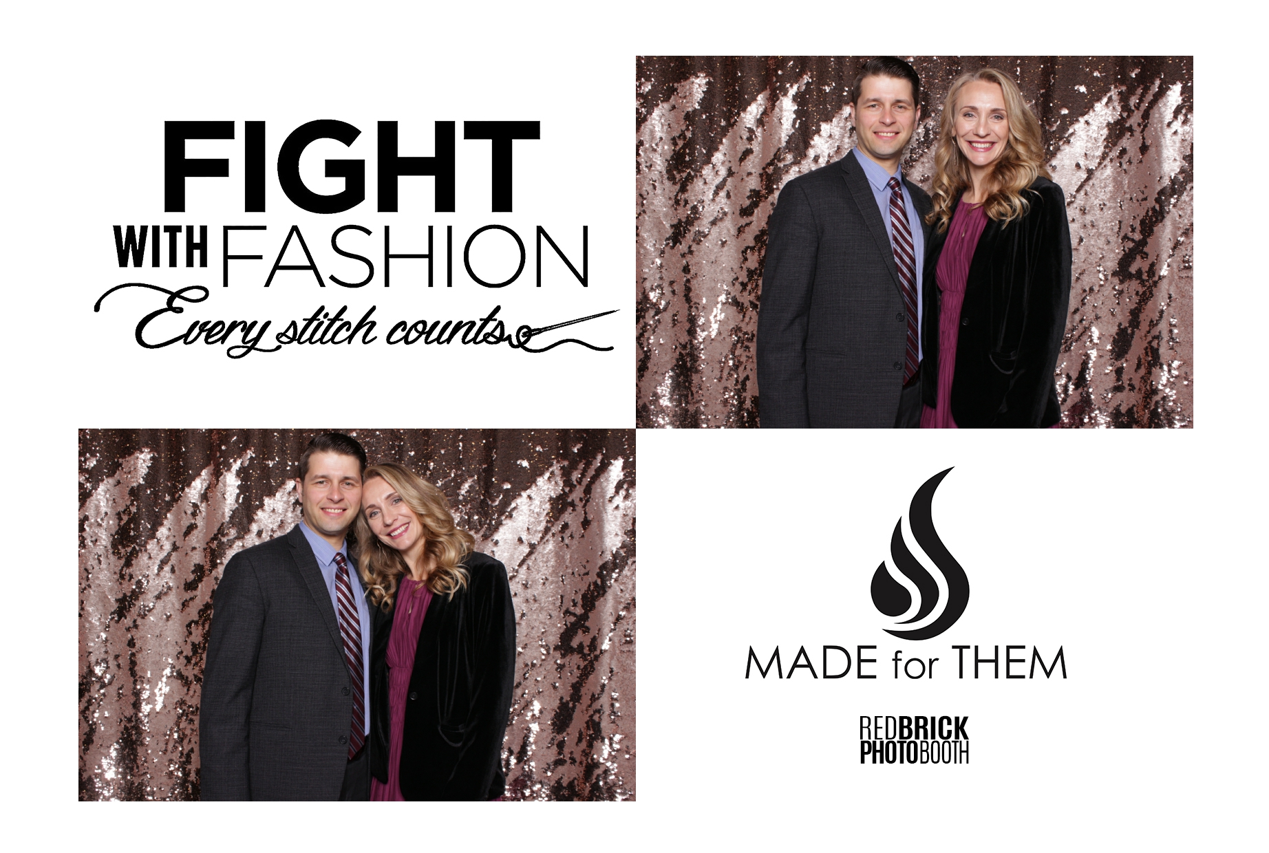 couple in photo booth at made for them event