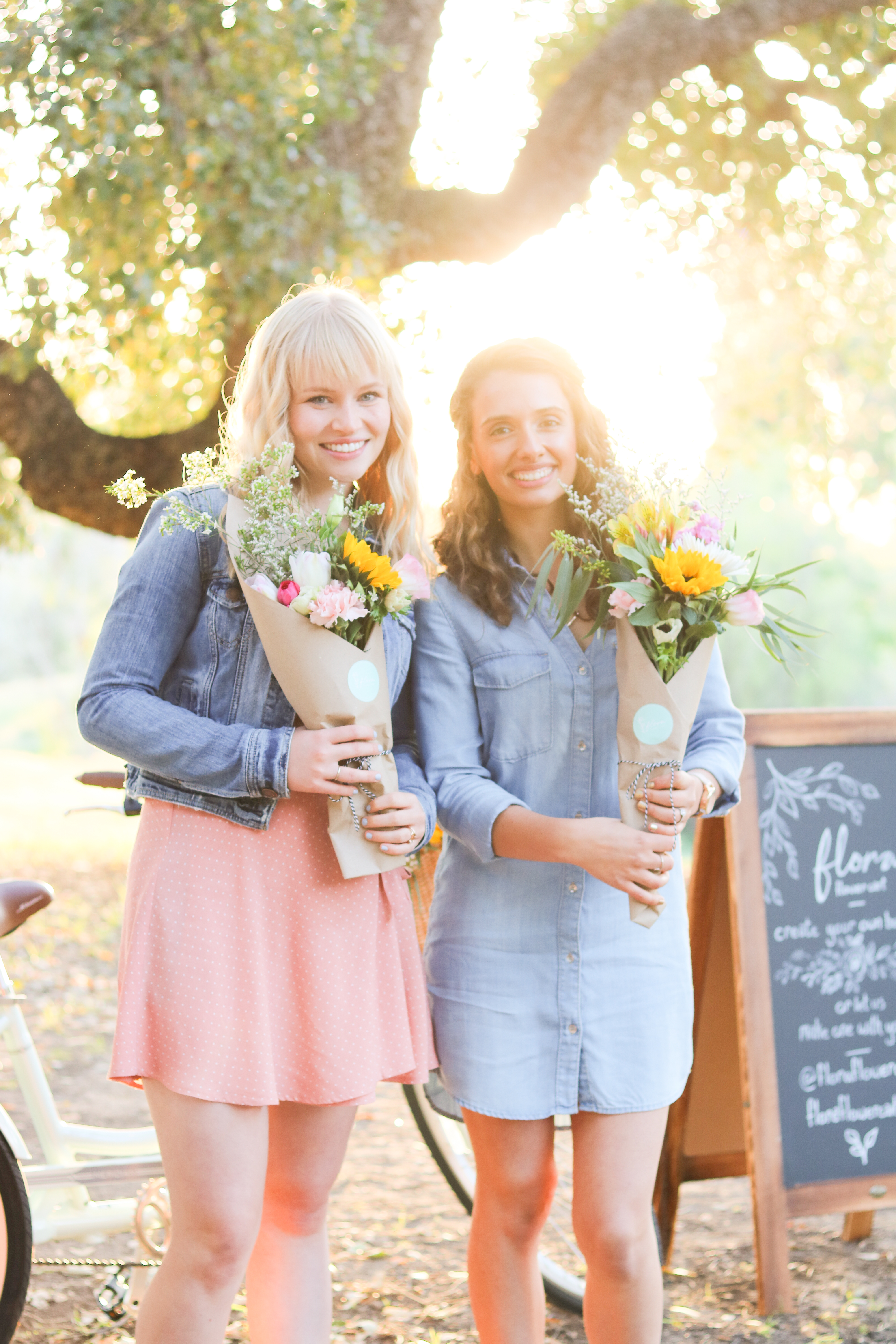 owners of flora flower cart in fresno