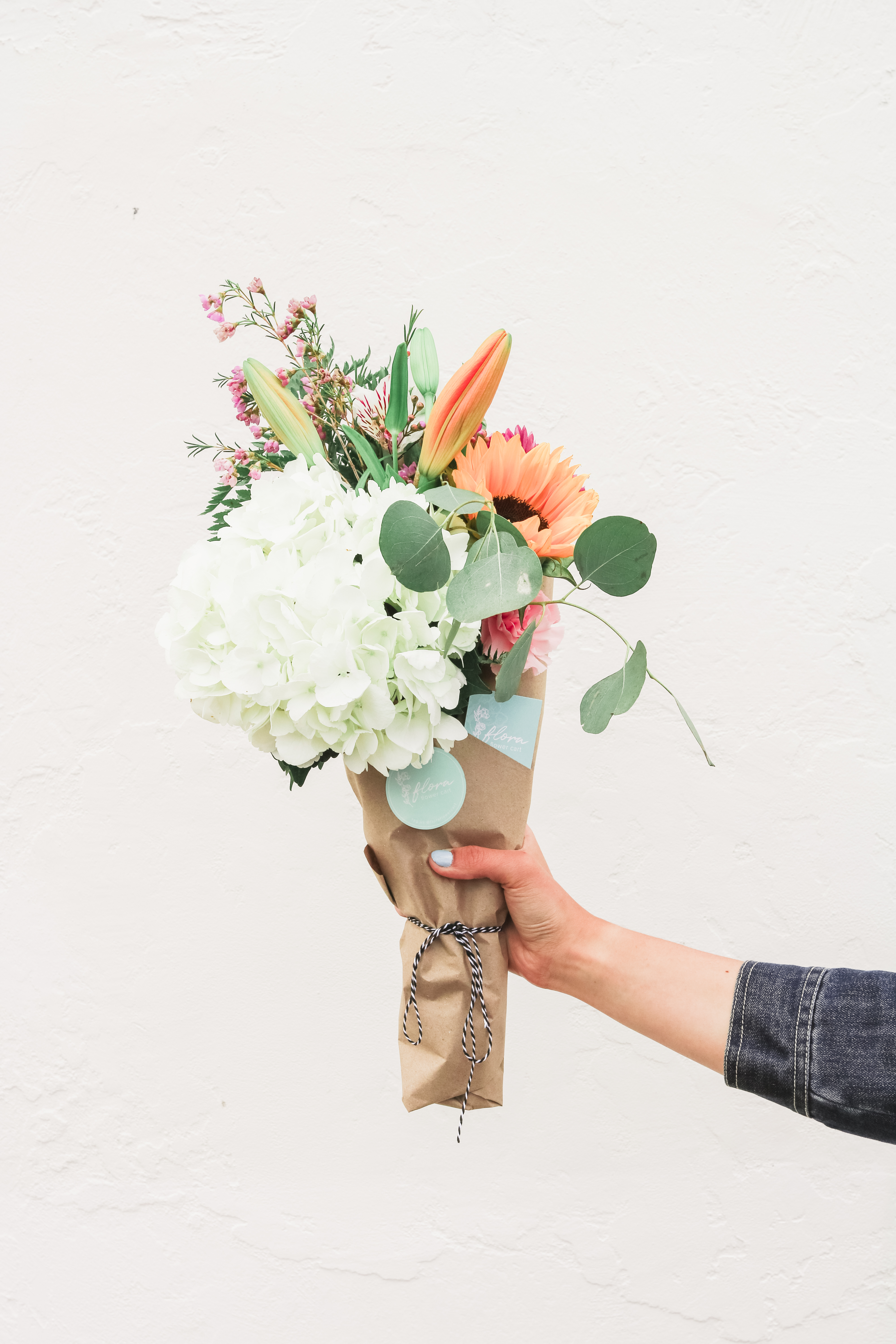 beautiful flowers from the cutest flower cart in fresno